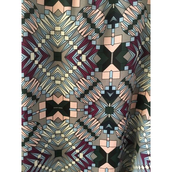 Ashley Stewart Poncho Style Blouse Geometric Print size 26/28 - Picture 4 of 5